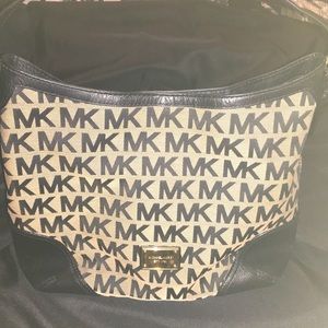 Michael Kors Canvas Hobo Shoulder Bag
